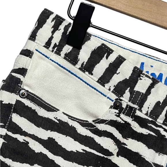 Jim Greco Krew Bang Limited Edition Zebra Denim Size 26 - Picture 3 of 15
